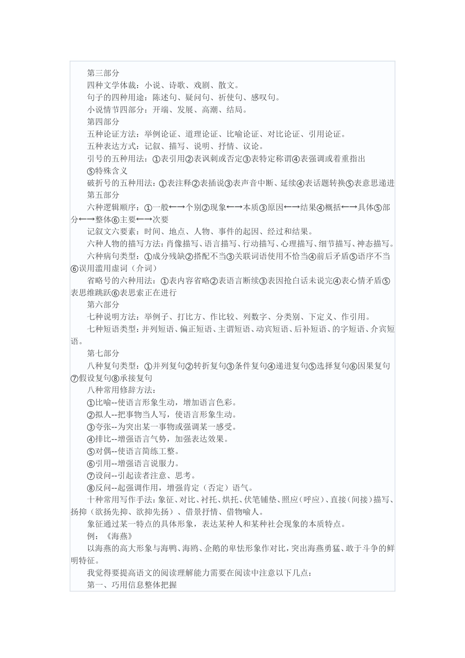 中考语文阅读题的答题方法_第2页