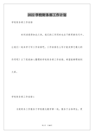 2024学校财务部工作计划_10