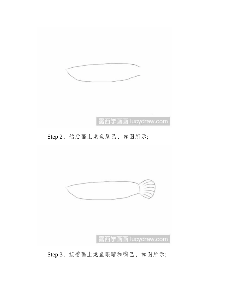 龙鱼简笔画教程简笔画教程1_第2页