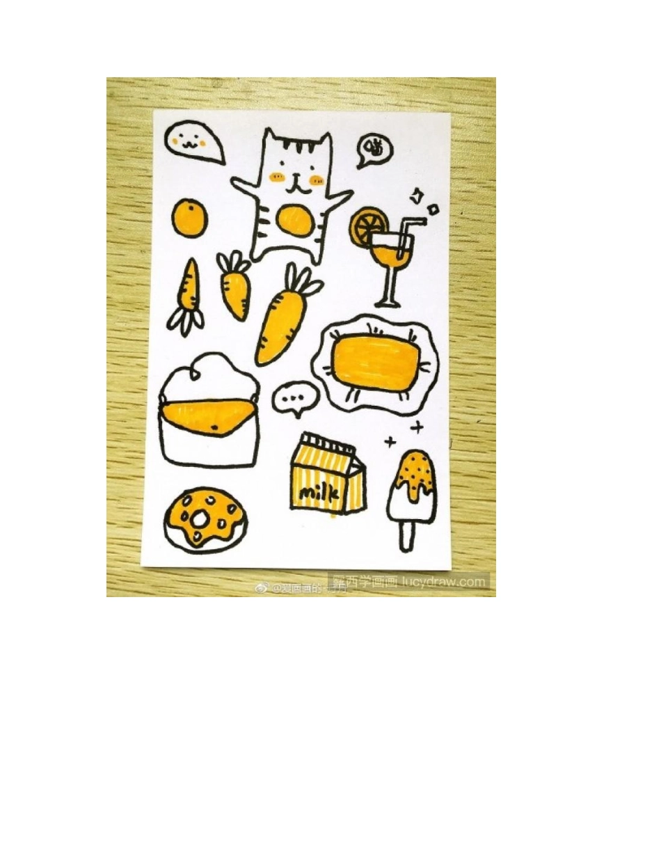 萌翻你的手帐简笔画简笔画作品11_第2页