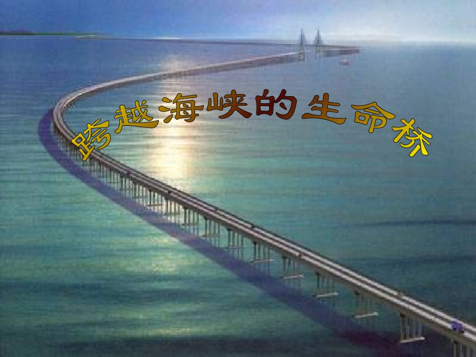 跨越海峡的生命桥 ()_第1页