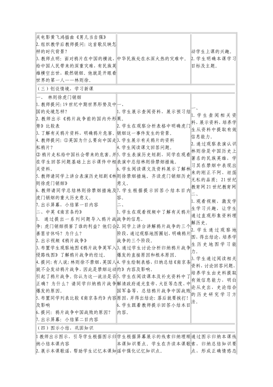 《两次鸦片战争》教学设计_第2页