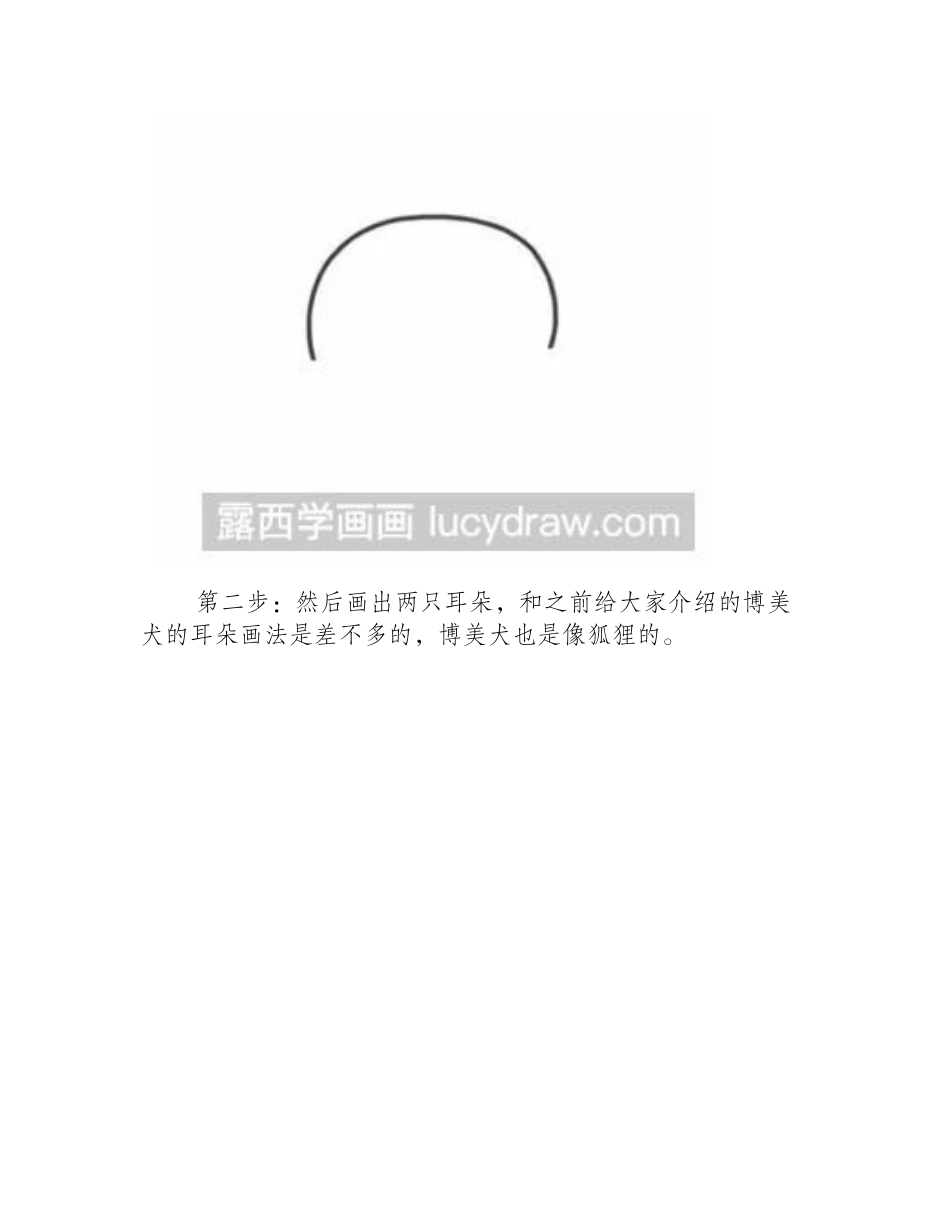 可爱的小秋田犬简笔画步骤教程简笔画教程1_第2页