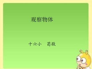 《观察物体》