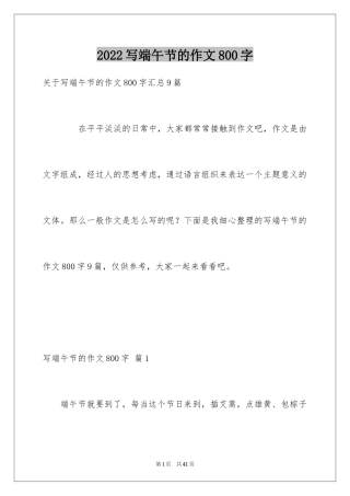 2024写端午节的作文800字_11