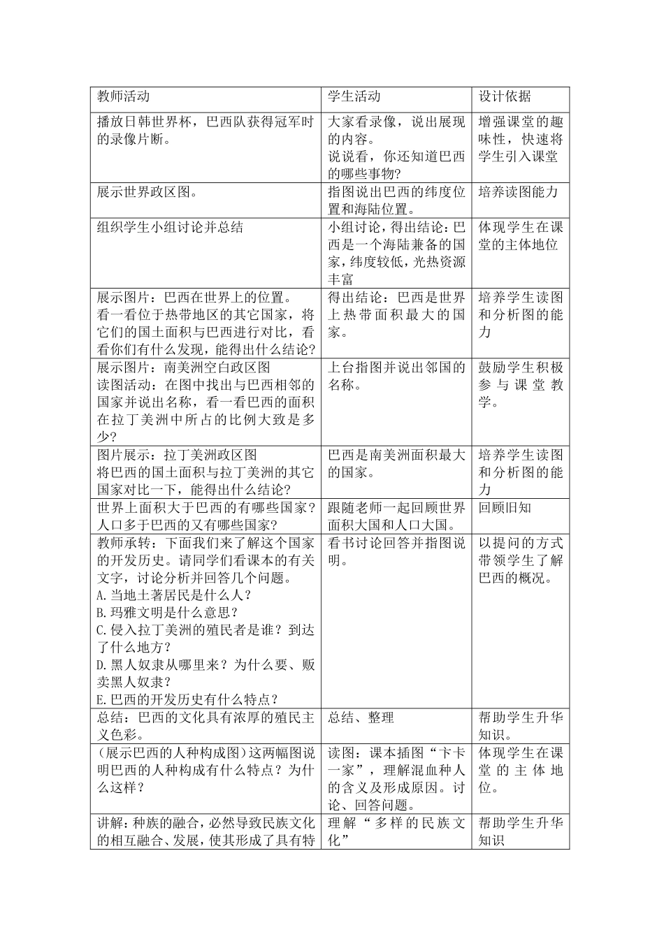 巴西教学设计_第2页