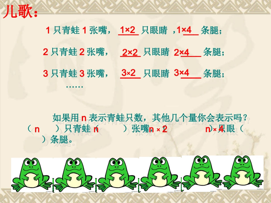人教版五年级数学上册用字母表示数_第1页