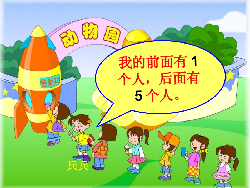 数学一年级上册《前后》课件_第2页