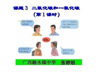 二氧化碳和一氧化碳(第一课时)
