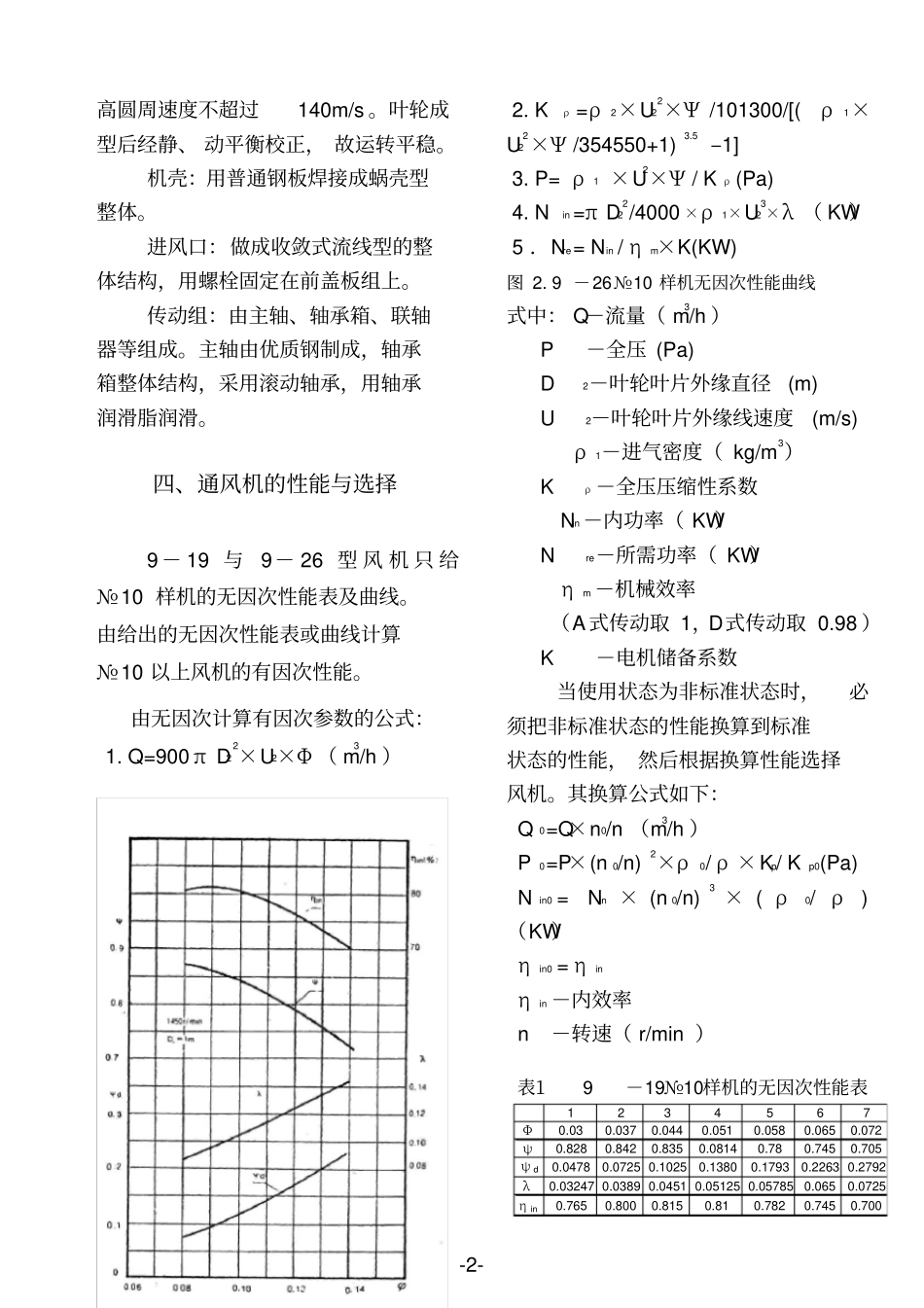 9-19、9-26型高压离心通风机说明书_第3页