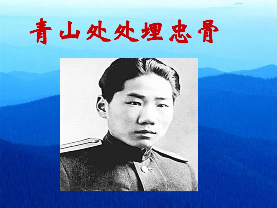 《青山处处埋忠骨》课件 (2)_第1页