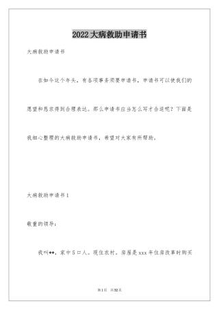 2024大病救助申请书_9