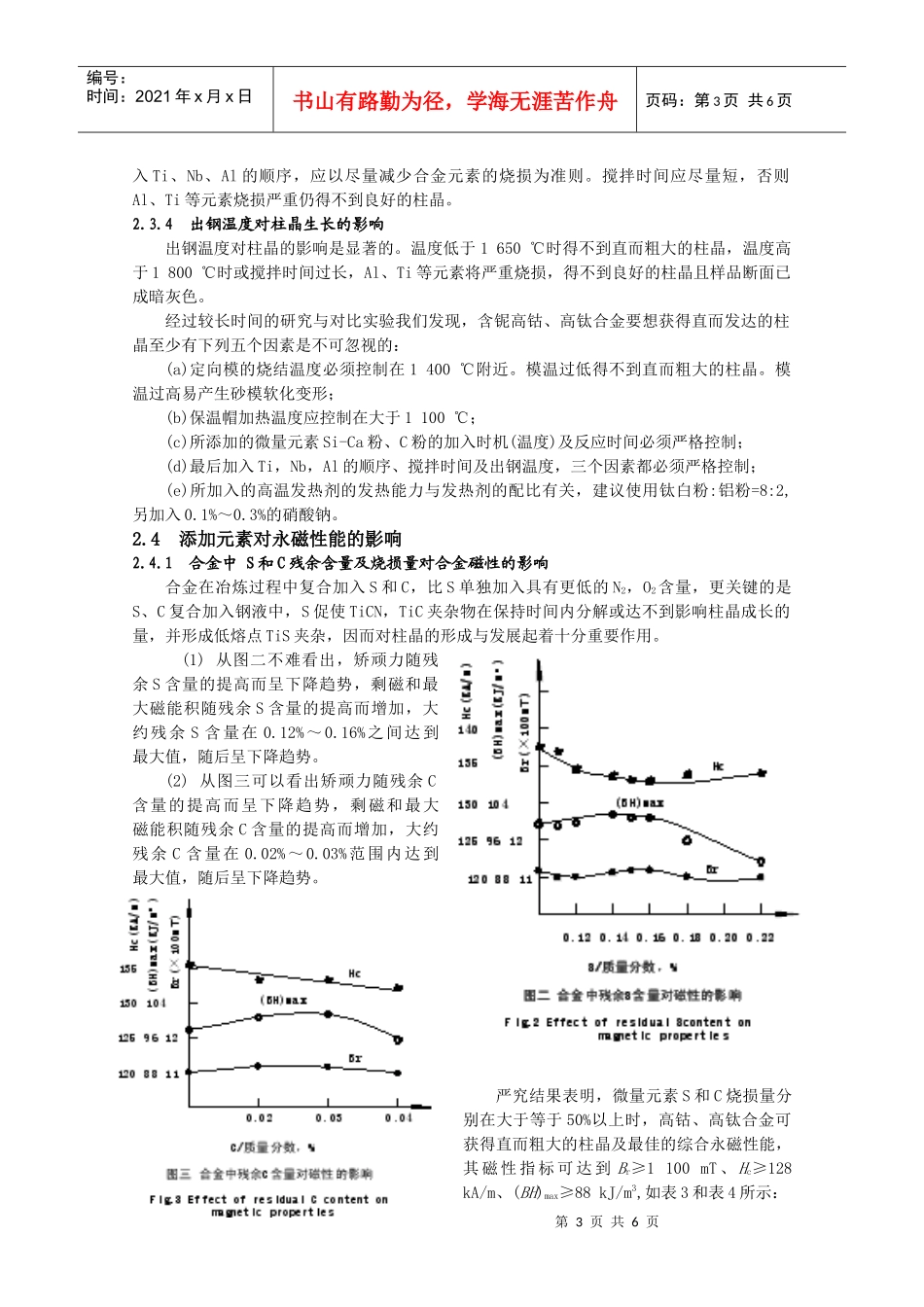 LNGT88J永磁合金工艺研究_第3页