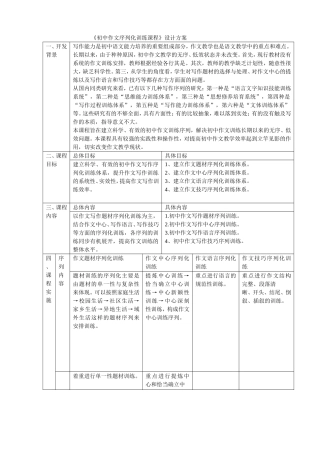 初中作文序列化训练课1