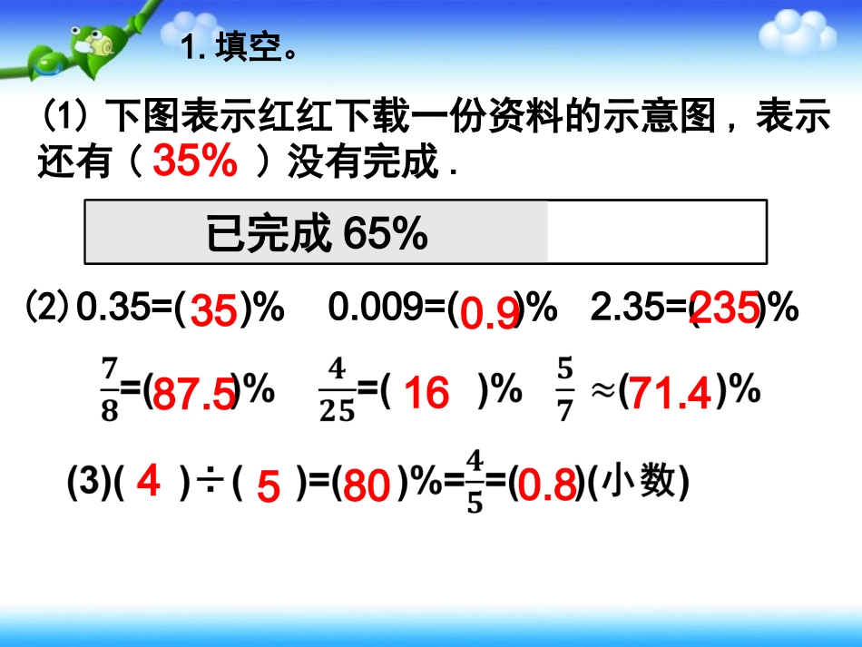 教师用书——百分数（一）的评价样例_第2页