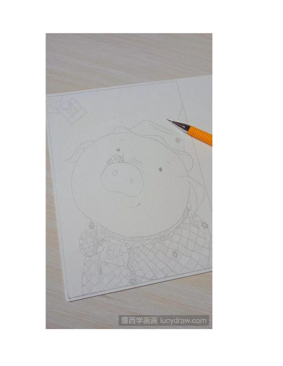 可爱猪怎么画_五步完成!插画教程_第2页