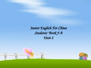 英语说课unit2九（下）