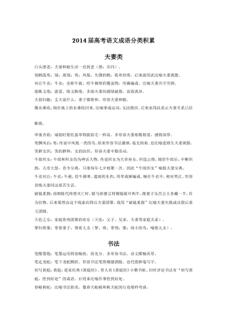 2014届高考语文成语分类积累专题-杨树