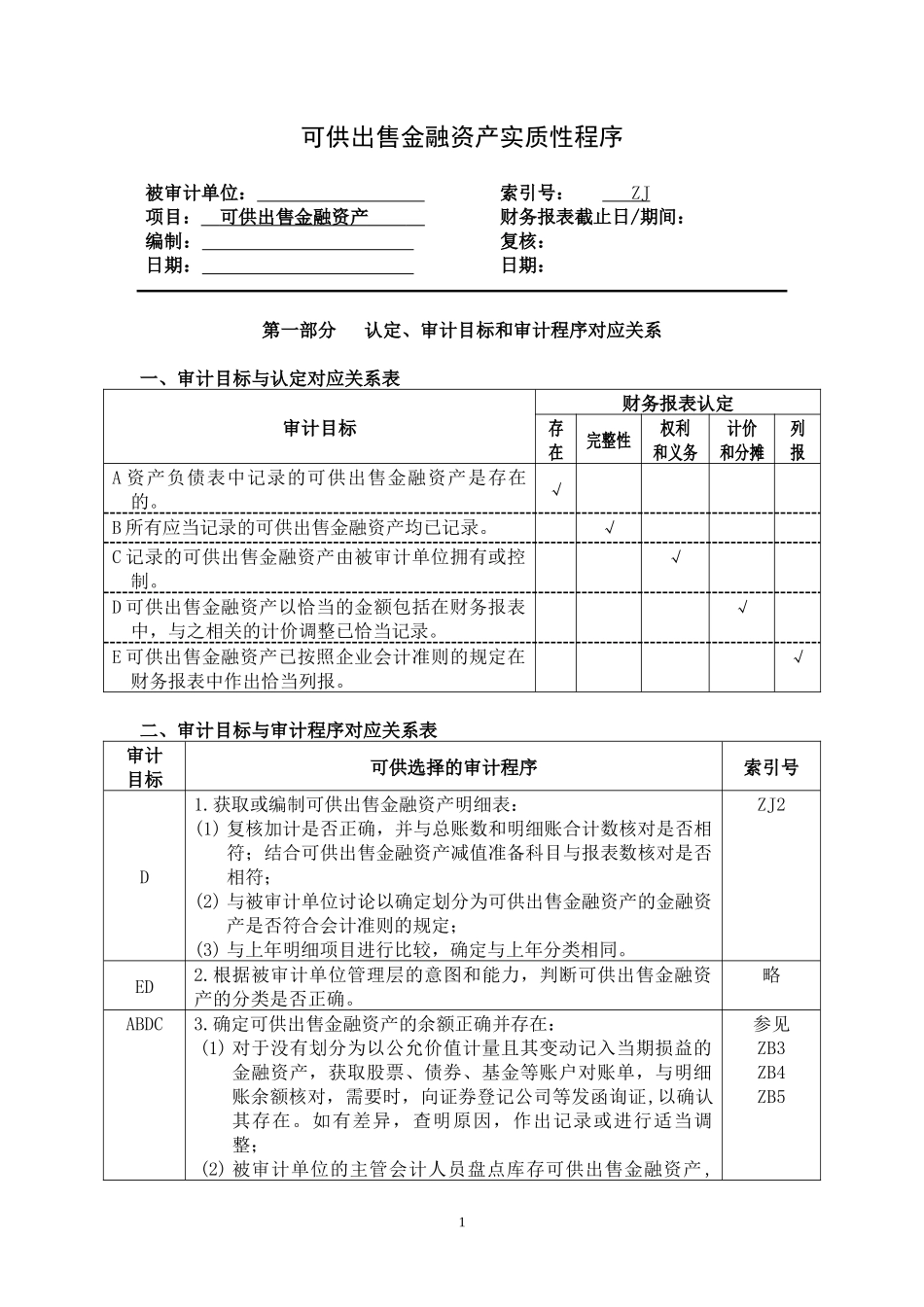 3-2-1-10资产类——可供出售金融资产_第1页