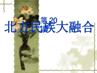 北方民族大融和