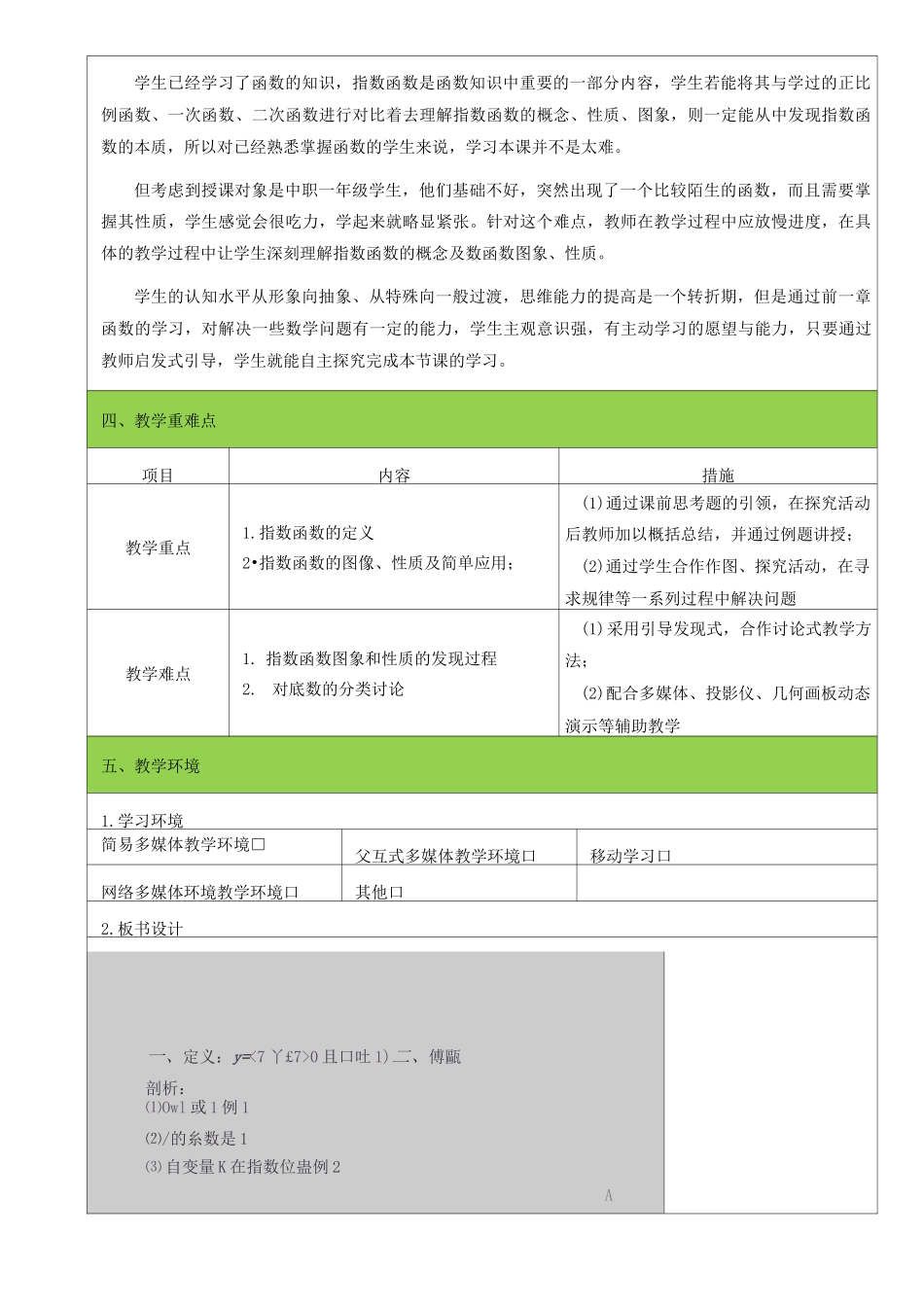 信息化教学设计----《指数函数》_第2页
