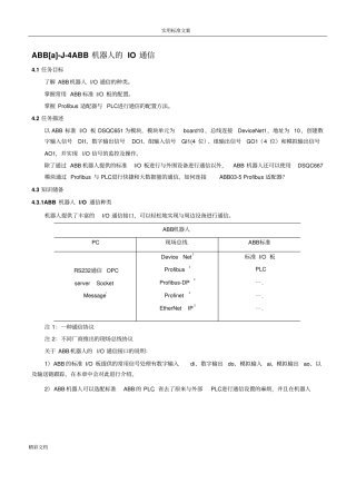 ABB机器人的IO通信