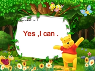 外研版第三册英语M6U2Yes,Ican