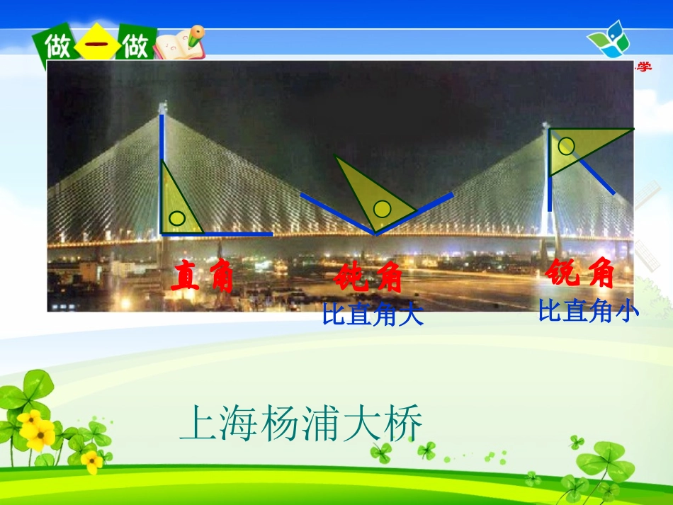 人教版二年级下数学--锐角和钝角课件_第3页