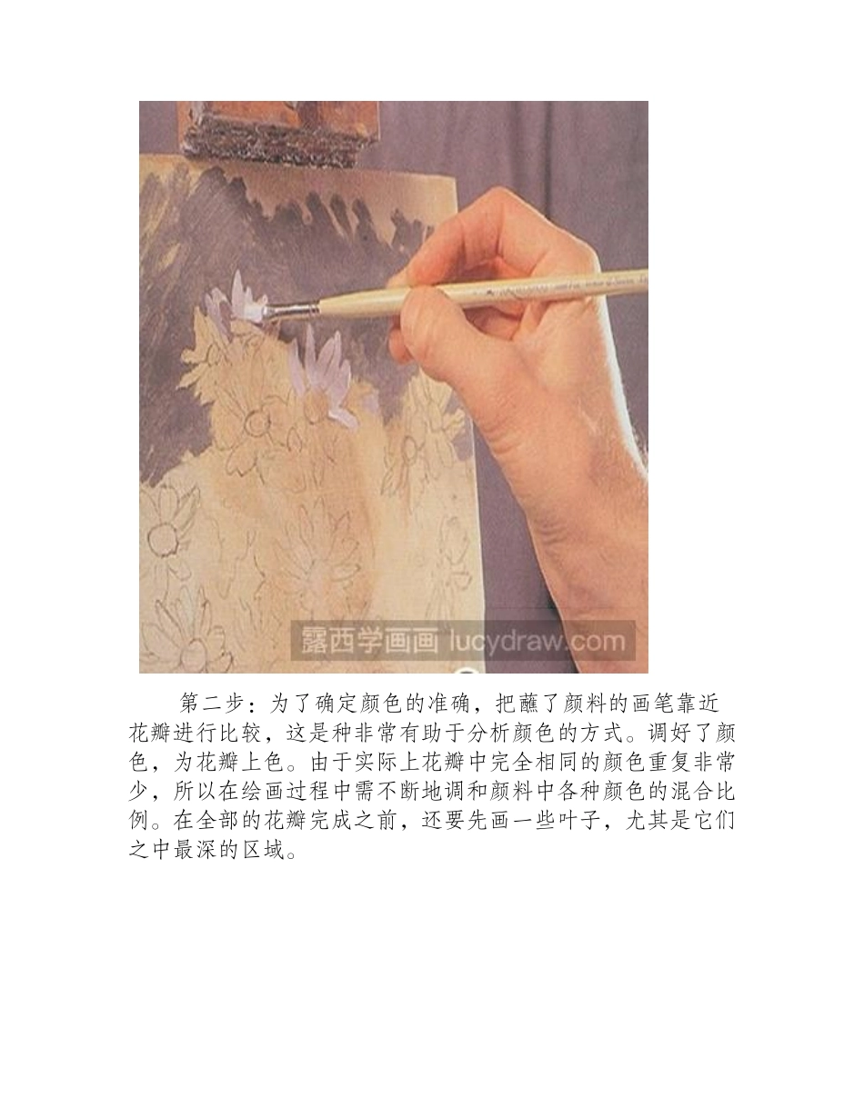 杰里米·高尔顿的《白菊花》画法教程油画教程_第2页