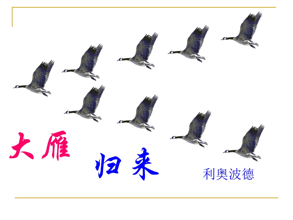 大雁归来课件_第1页
