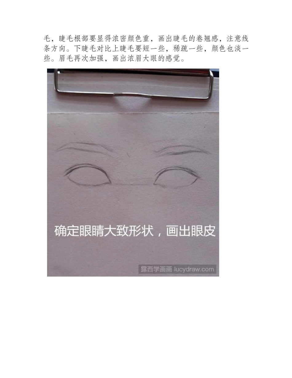 眉毛眼睛怎么画_素描眉眼比例图解素描教程1_第2页