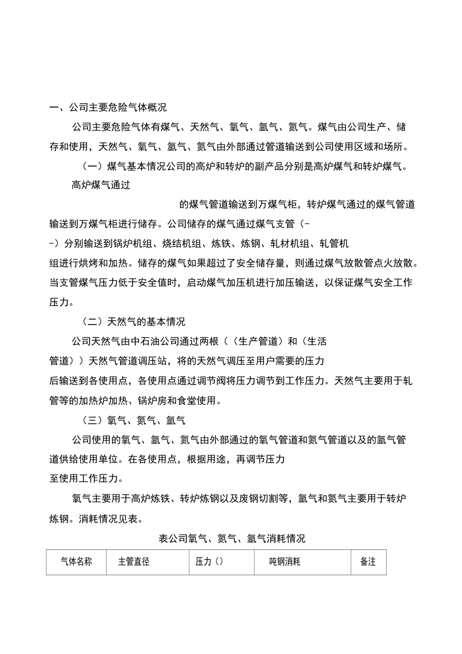 公司危险气体泄漏危险辨识风险评估报告_第1页