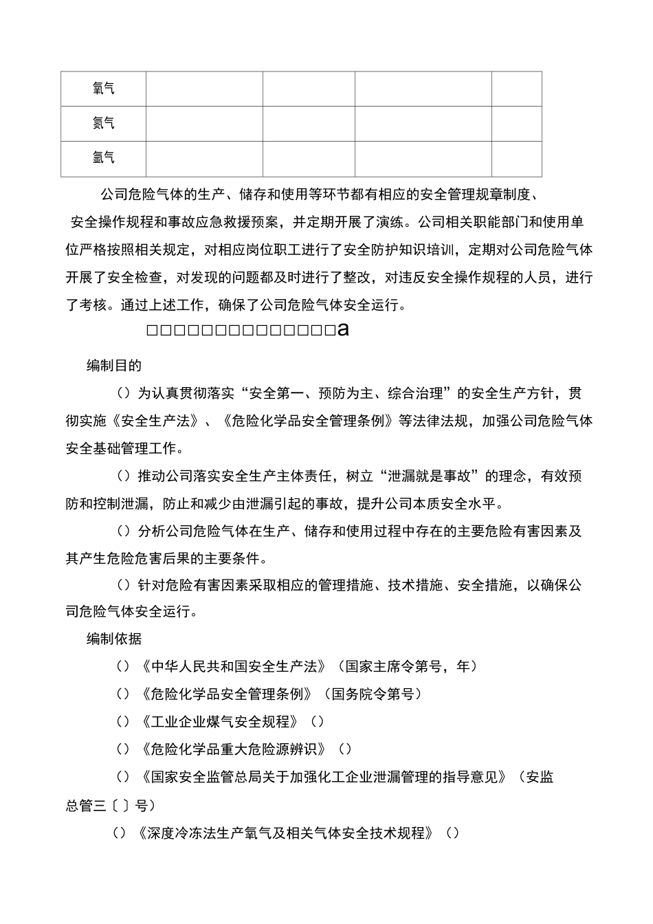 公司危险气体泄漏危险辨识风险评估报告_第2页
