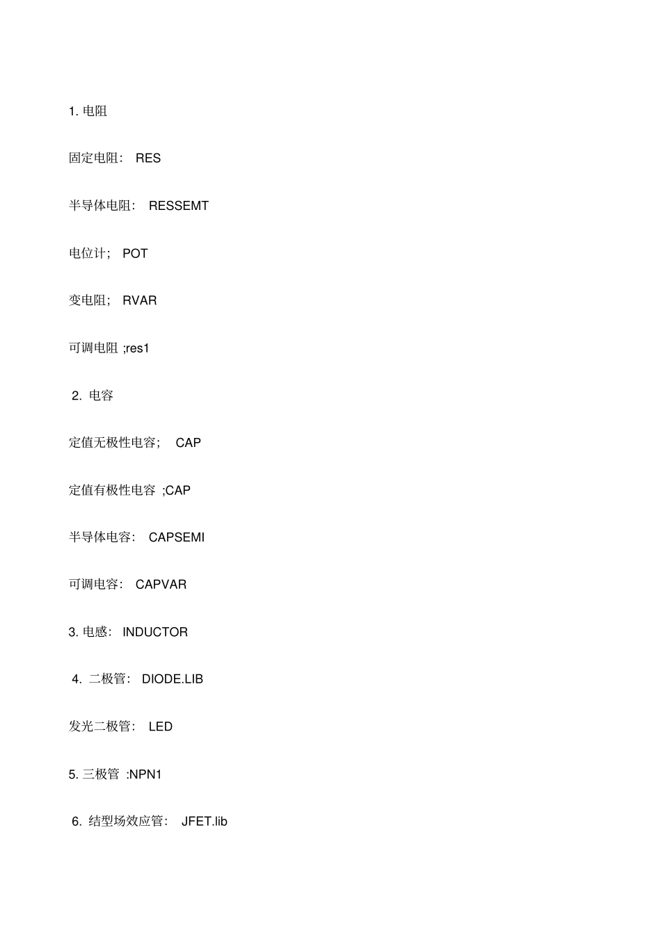 AD元器件英文对照_第1页