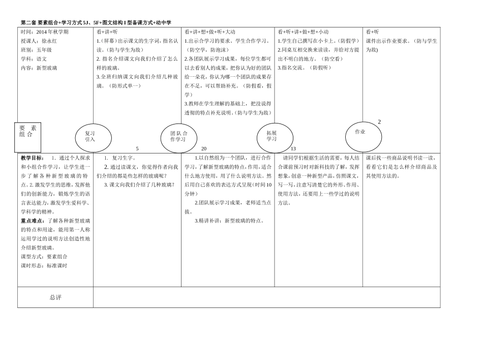 教学设计《新型玻璃》_第1页
