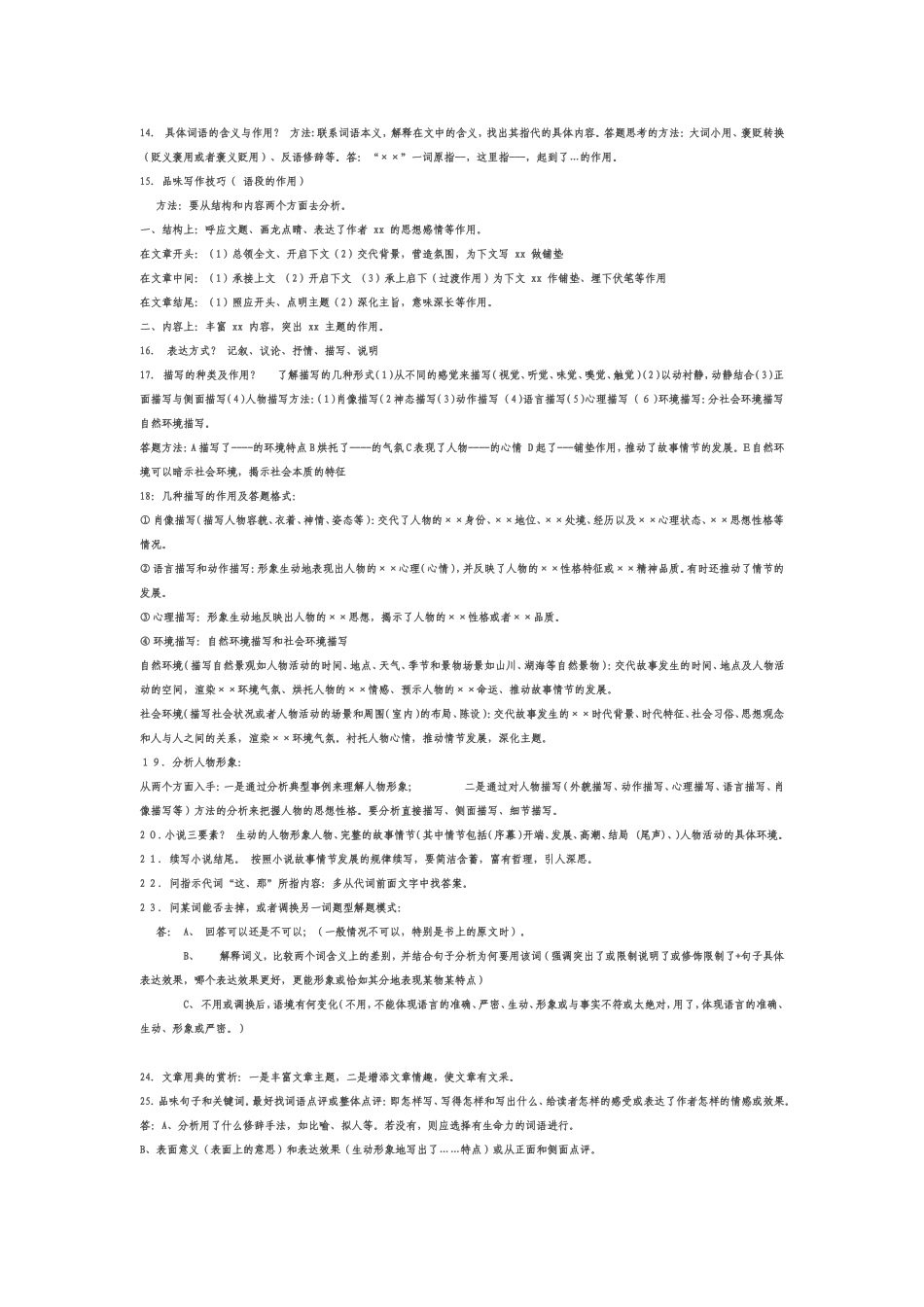 2015记叙文答题规范_第2页