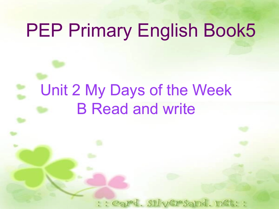 PEP小学英语五年级上册第二单元课件_第1页