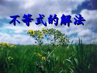 不等式的复习（3）