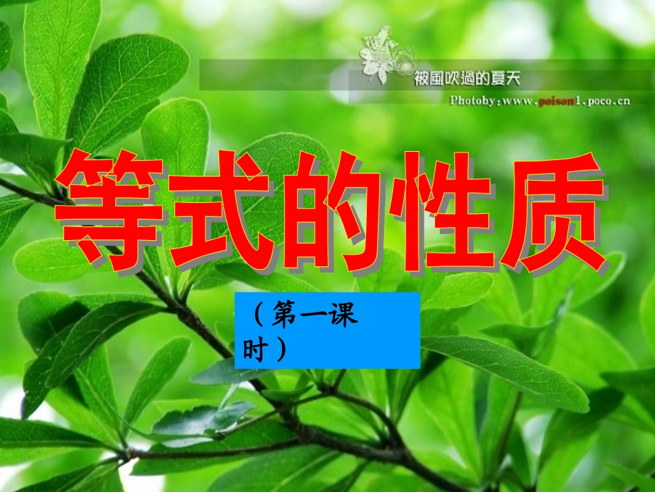 等式的性质(第一课时)_第2页