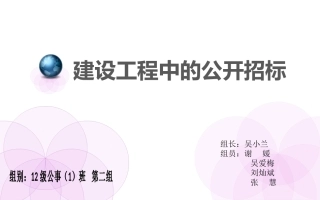建设工程中的公开招标