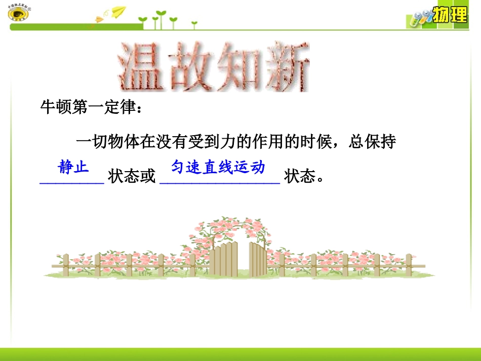 2013年八年级物理下册第八章第2节二力平衡课件_第2页