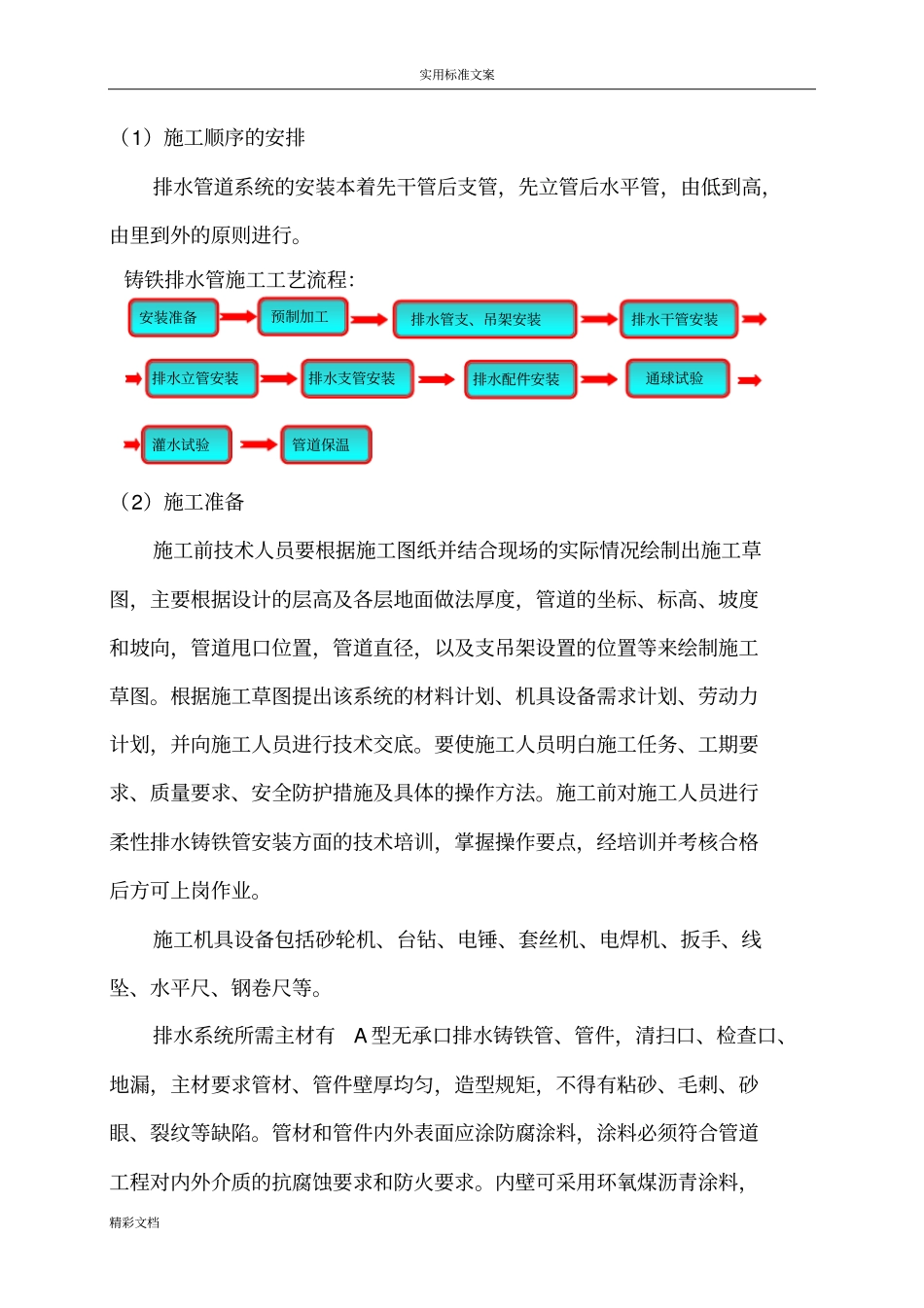 A型柔性法兰连接排水铸铁管施工实用工艺_第2页