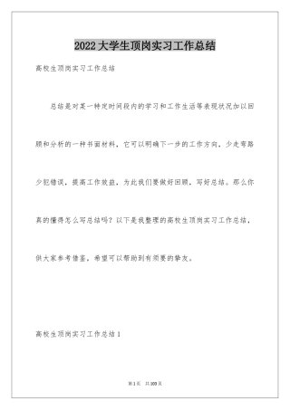 2024大学生顶岗实习工作总结_6