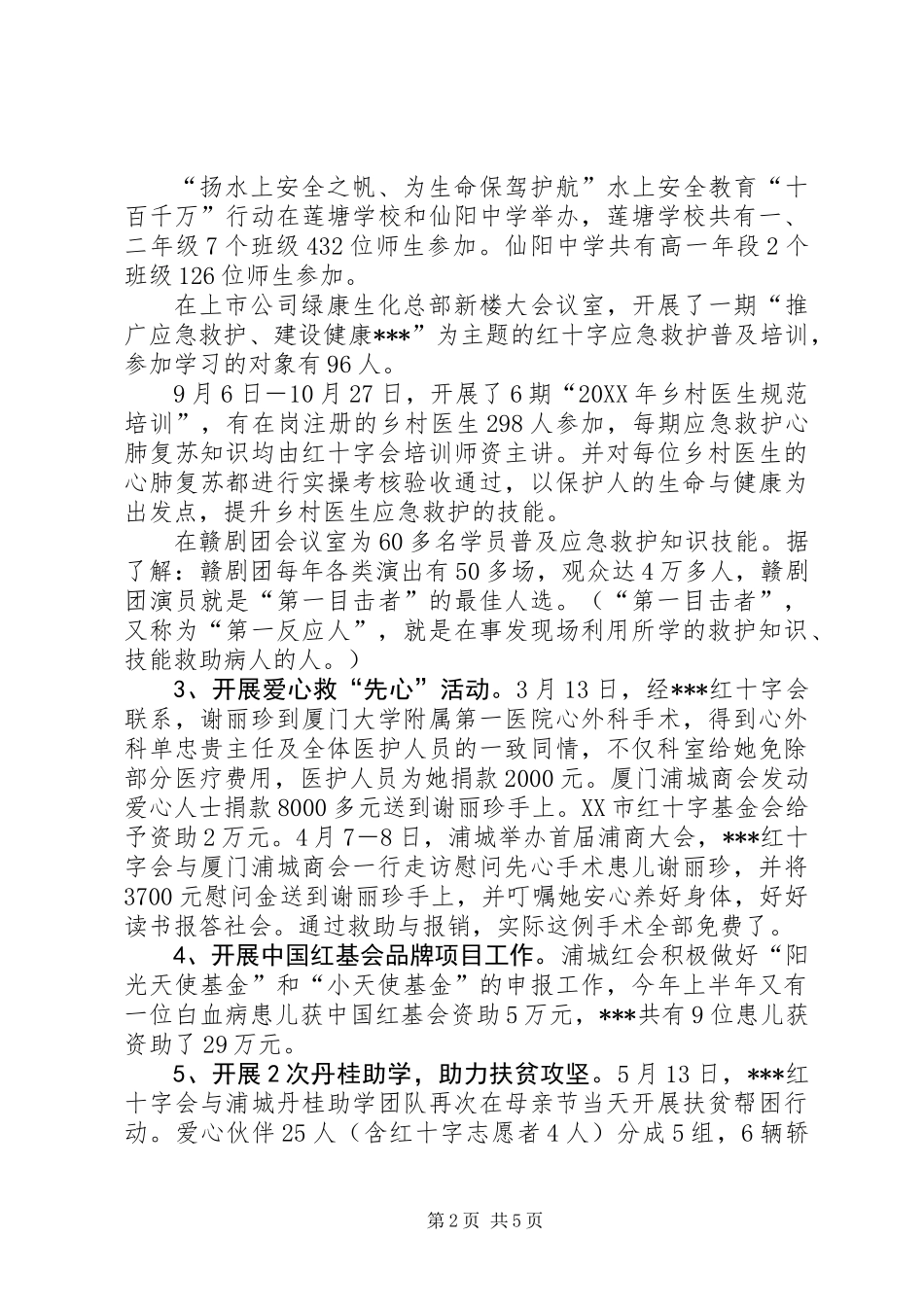 201X年红会年终工作总结_第2页