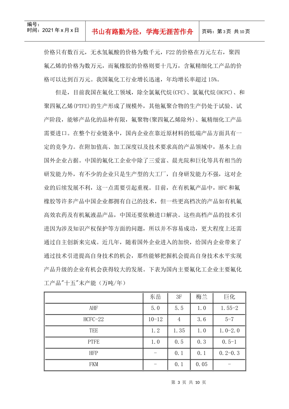 发展氟化工建议书_第3页