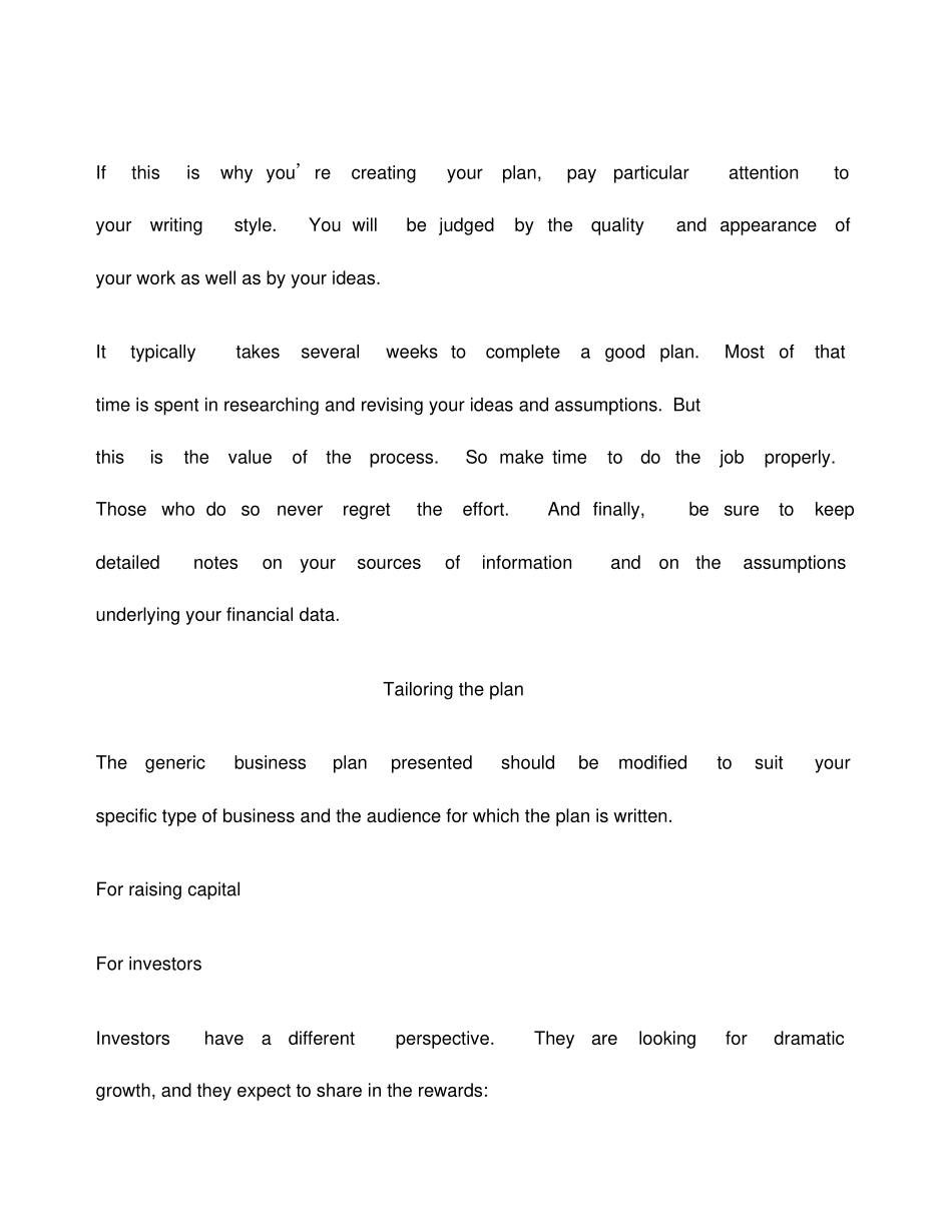 Businesslantemplate全英商业计划书_第2页