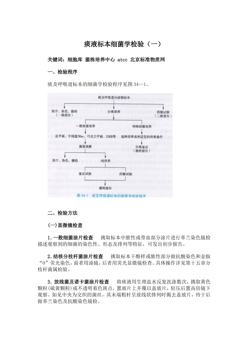 痰液标本细菌学检验(一)_第1页