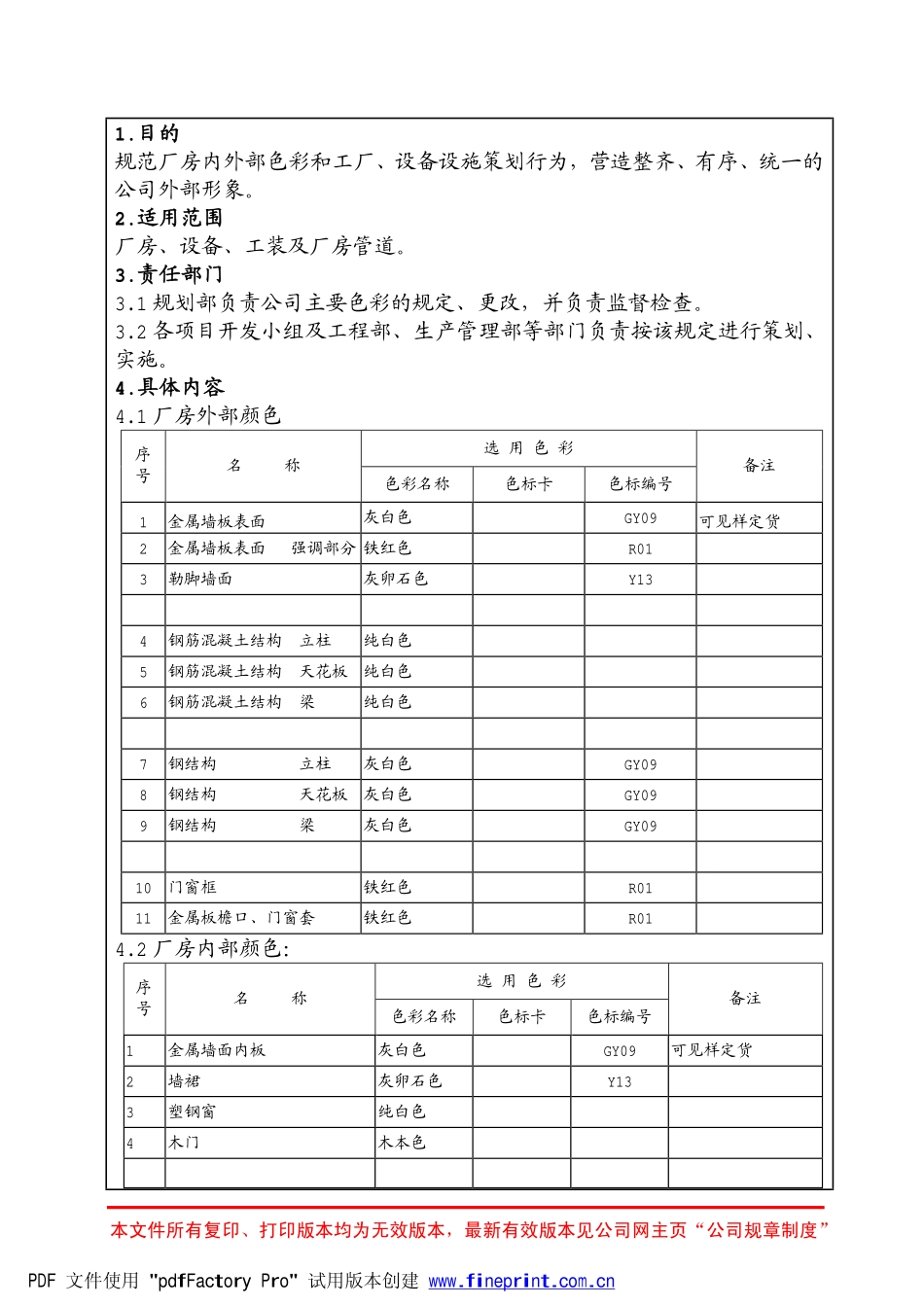 奇瑞工厂色彩管理规定_第2页