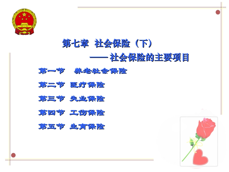 社保07---3失业工伤生育_第1页