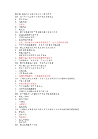 内分泌系统用药